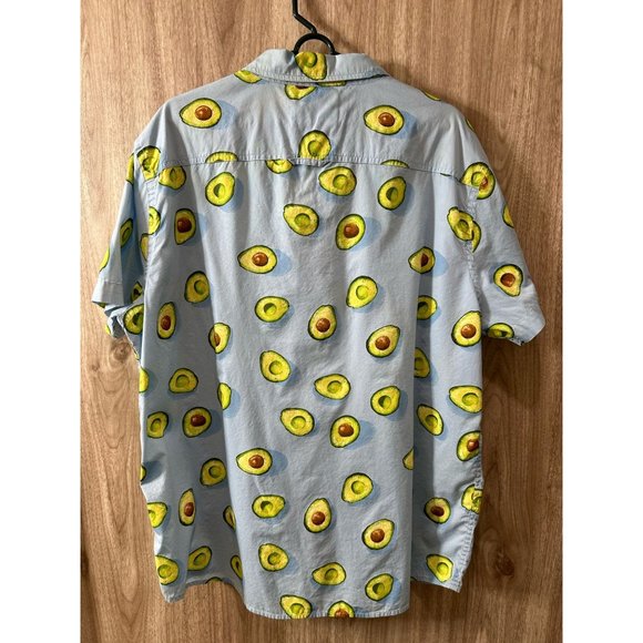 Urban Pipeline Mens XXL Avocado All Over Print Button Down Summer Shirt NEW - Picture 4 of 5